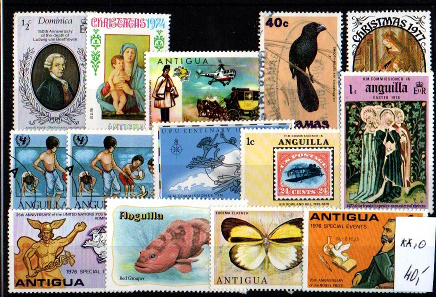 5743 Anguilla + Antigua, xx, o