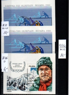 5561 Polsko, 3 ks aršíků, xx, o