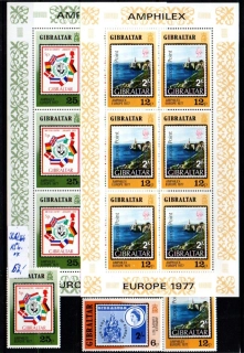5823 Gibraltar, TL + známky, xx